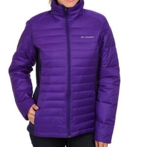 Columbia Purple Puffer Jacket Size M